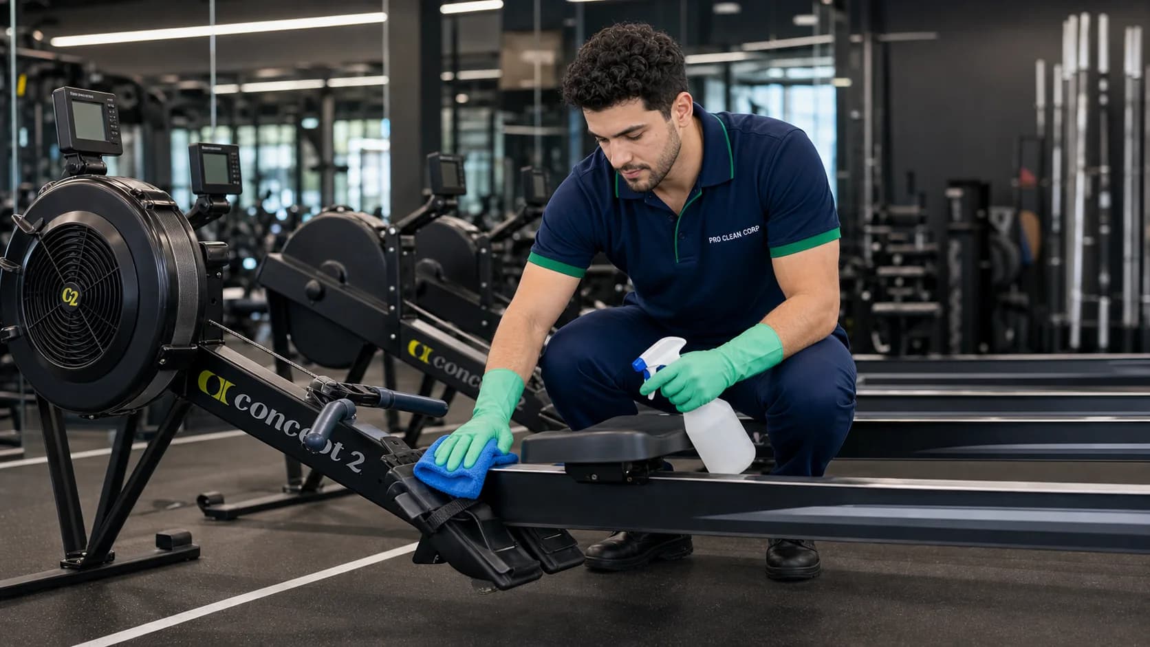 Gym Cleaning specific areas covered